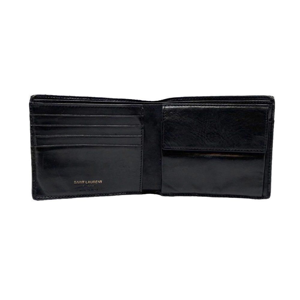 Saint Laurent Black Monogram Bifold Wallet - Picture 4 of 11
